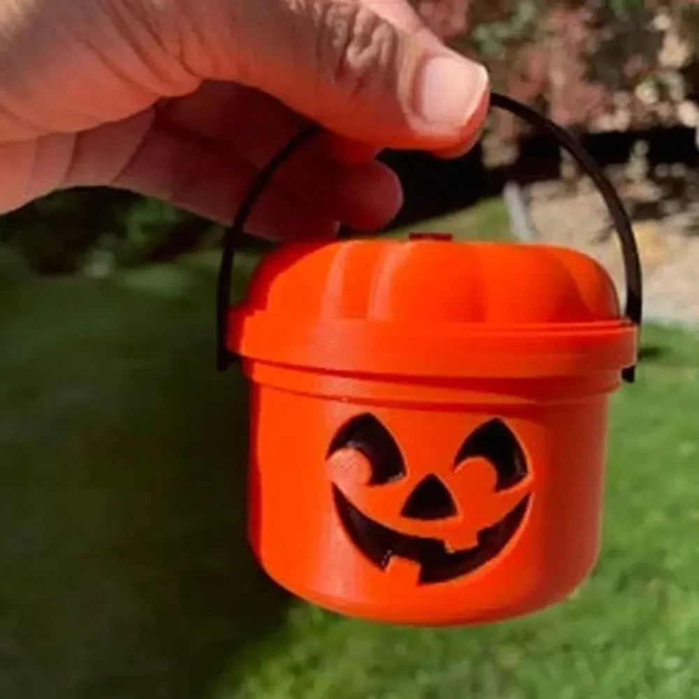 Small Halloween Pumpkin Trick or Treat Buckets For Party Favors