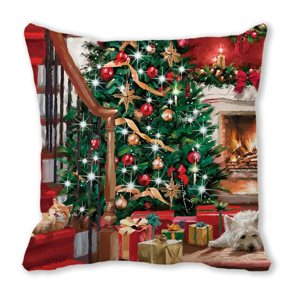45cm Merry Christmas Cushion Cover Pillowcases; Many Styles