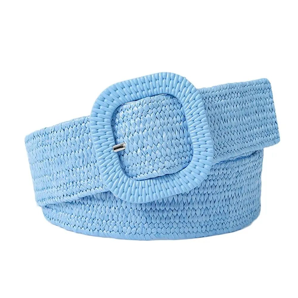 Bohemian Straw Woven Braided Belts