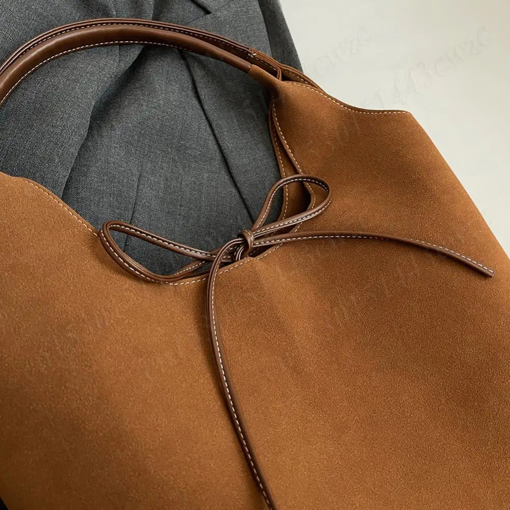 Designer Suede Tote Bag