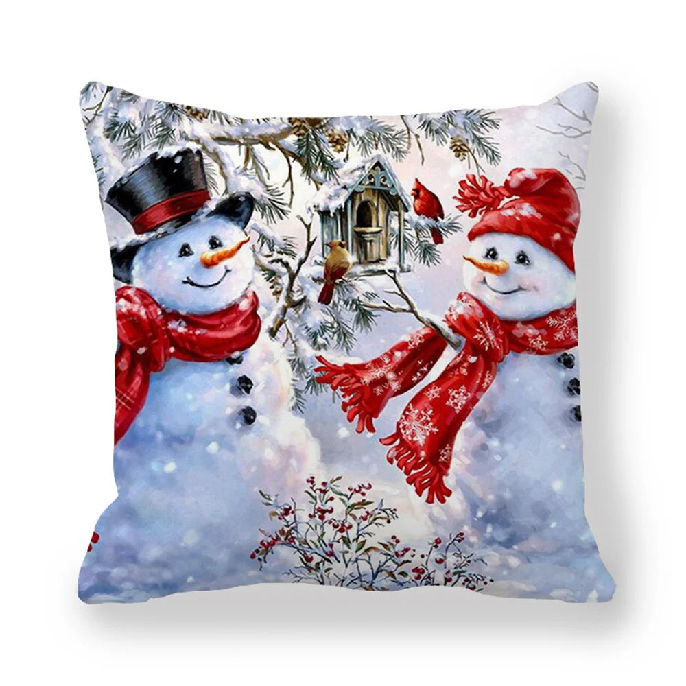 45cm Merry Christmas Cushion Cover Pillowcases; Many Styles