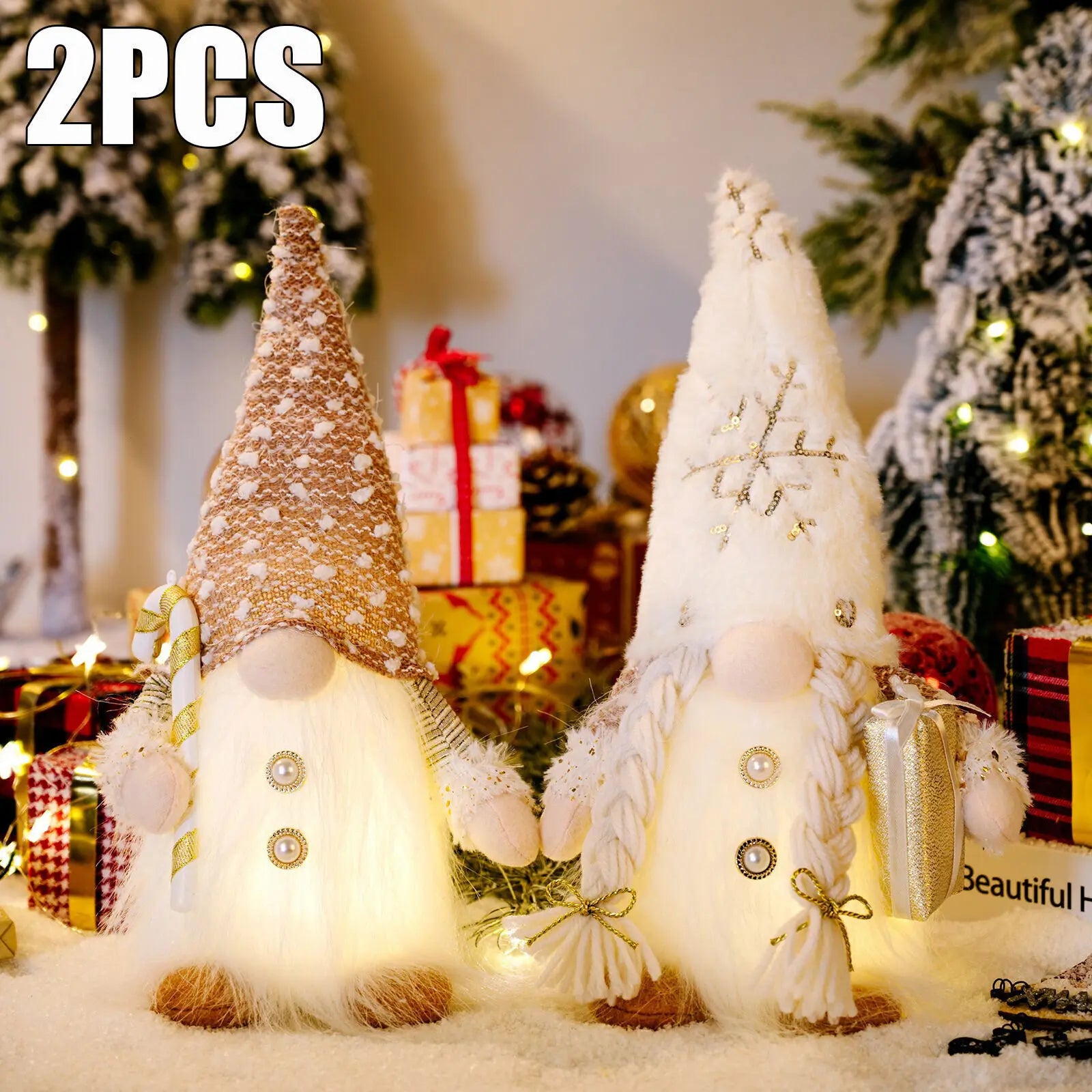 30cm Light Up Gnome Christmas Gnomes