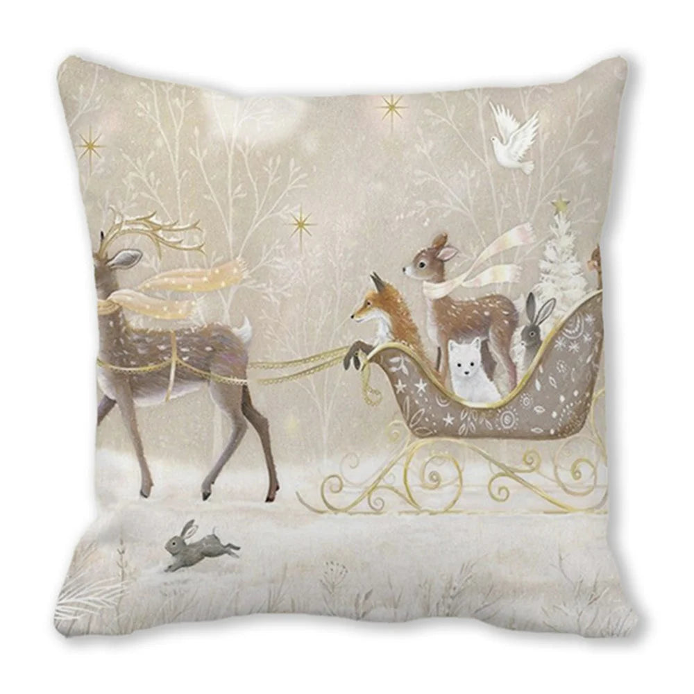 45cm Merry Christmas Cushion Cover Pillowcases; Many Styles