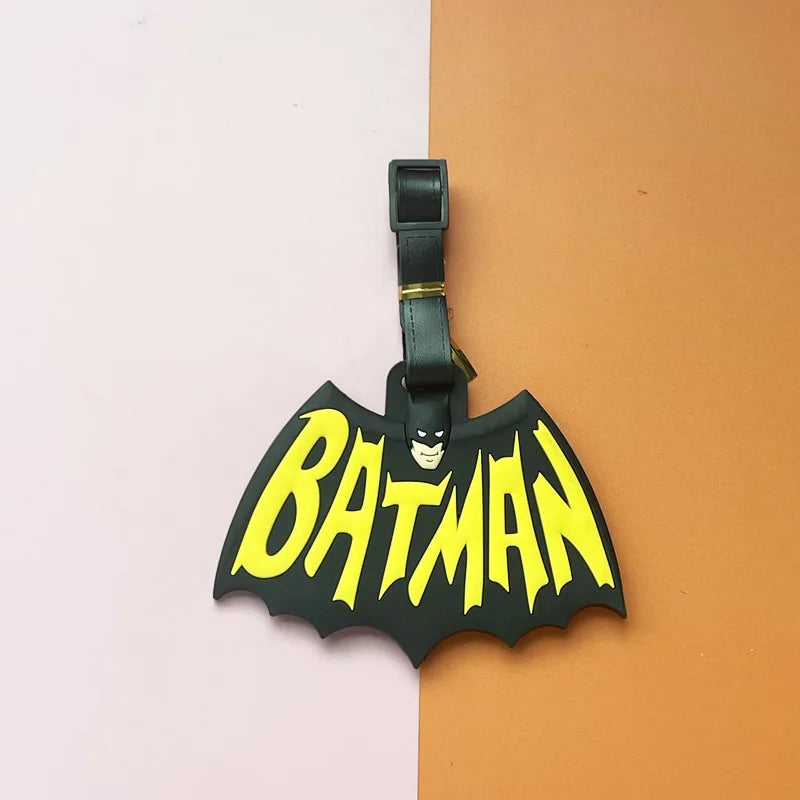 Batman Cartoon Silicone Luggage Tags