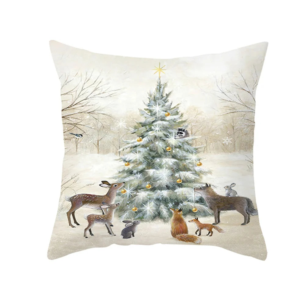 45cm Merry Christmas Cushion Cover Pillowcases; Many Styles