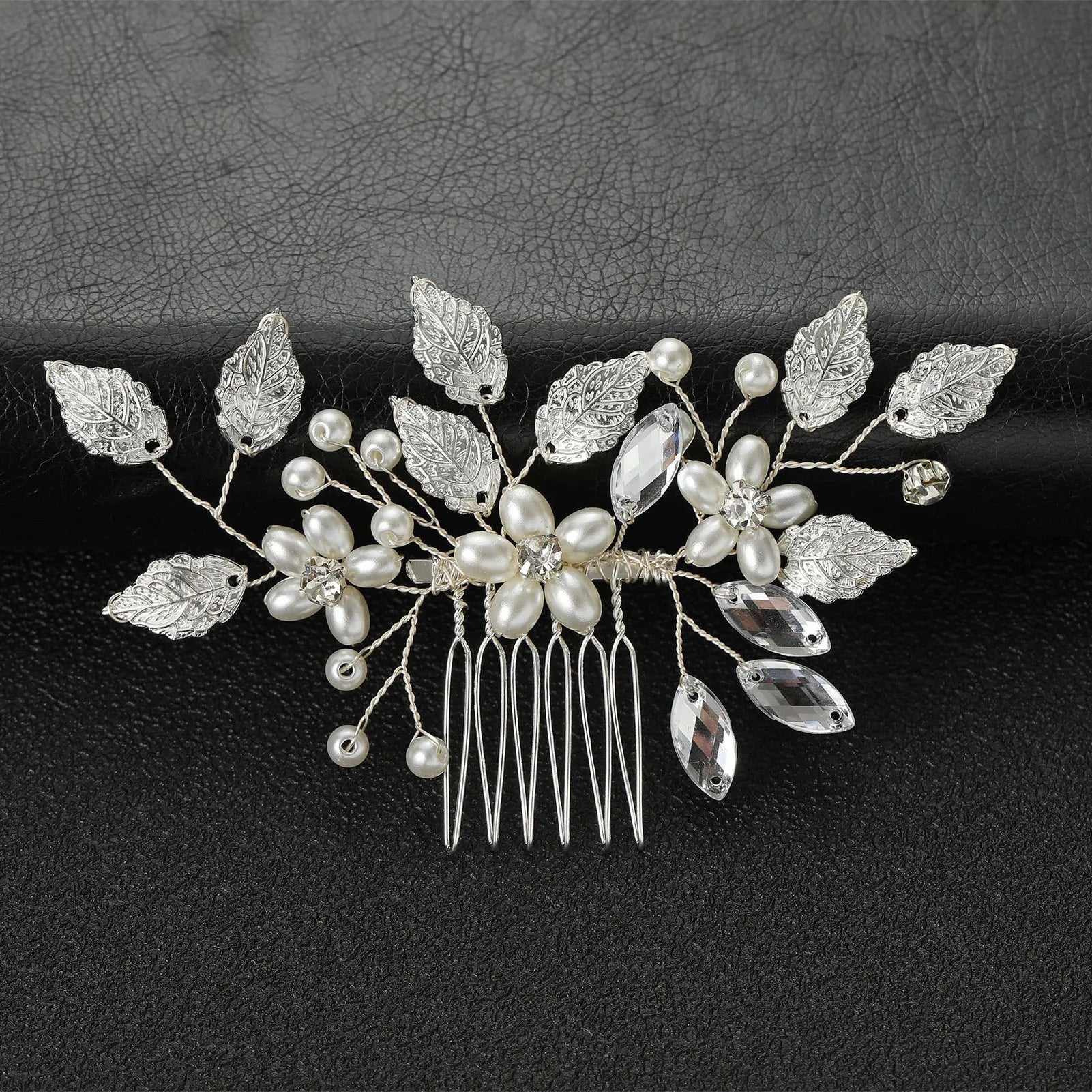 Bridal Crystal Pearl Hair Comb