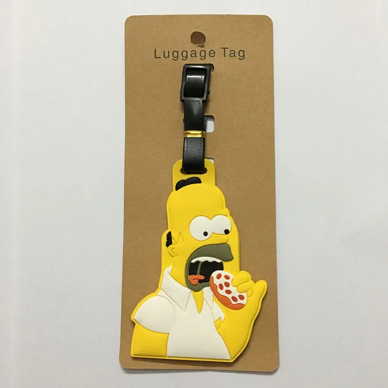 The Simpsons Luggage Tag
