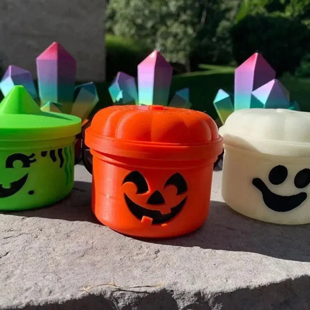 Small Halloween Pumpkin Trick or Treat Buckets For Party Favors