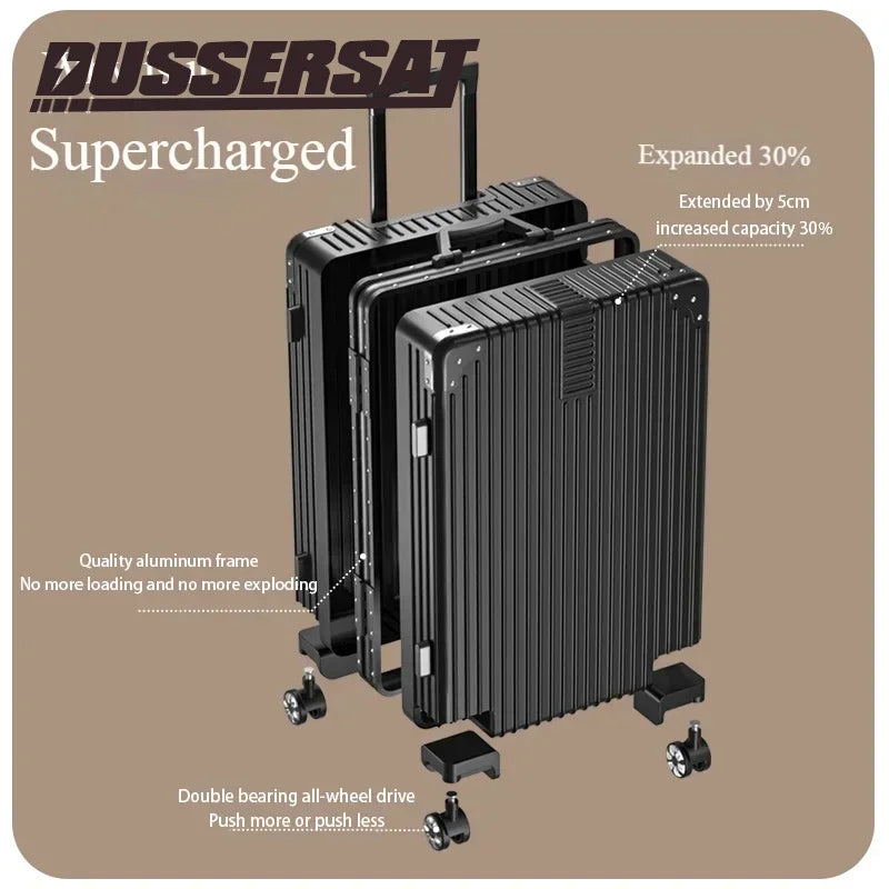 100% Aluminum Magnesium Alloy Luggage Trolley