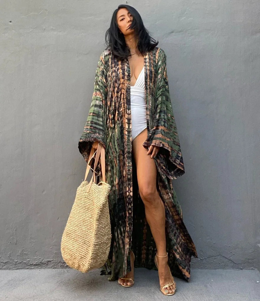 Bamboo Maxi Beach Cover Up