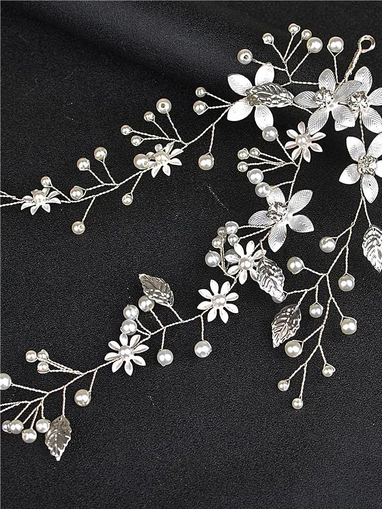 Handmade Blossom Wedding Pearls Headpiece