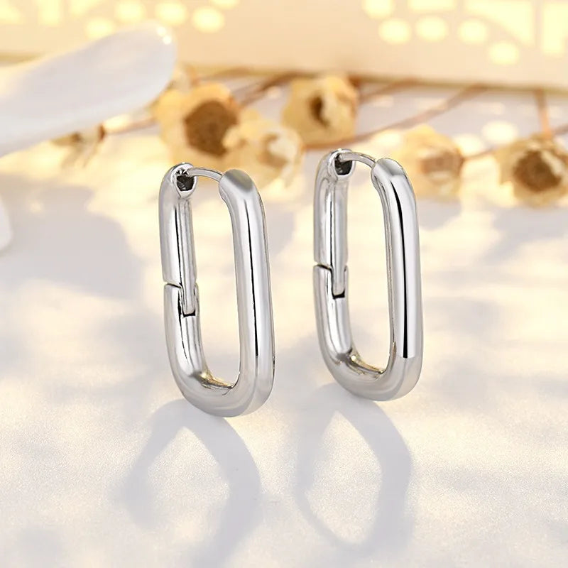 Electroplated Gold And Silver Earrings