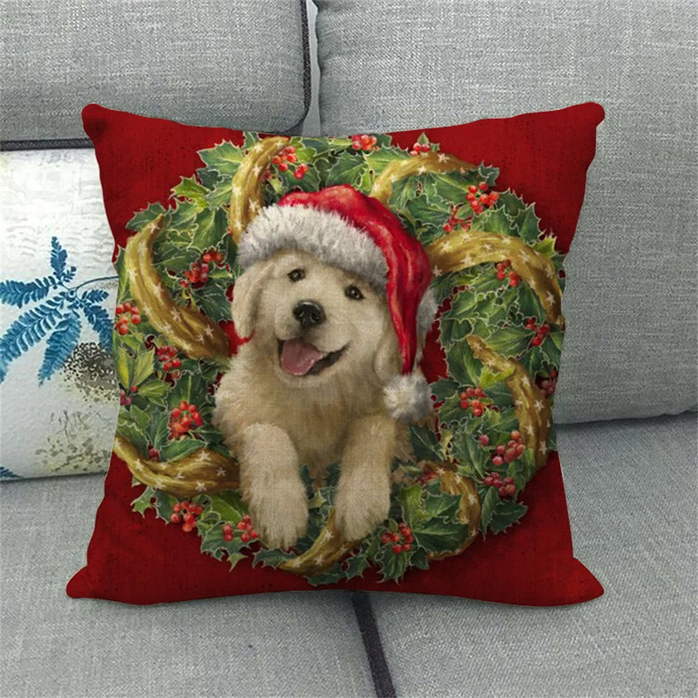 45cm Merry Christmas Cushion Cover Pillowcases; Many Styles