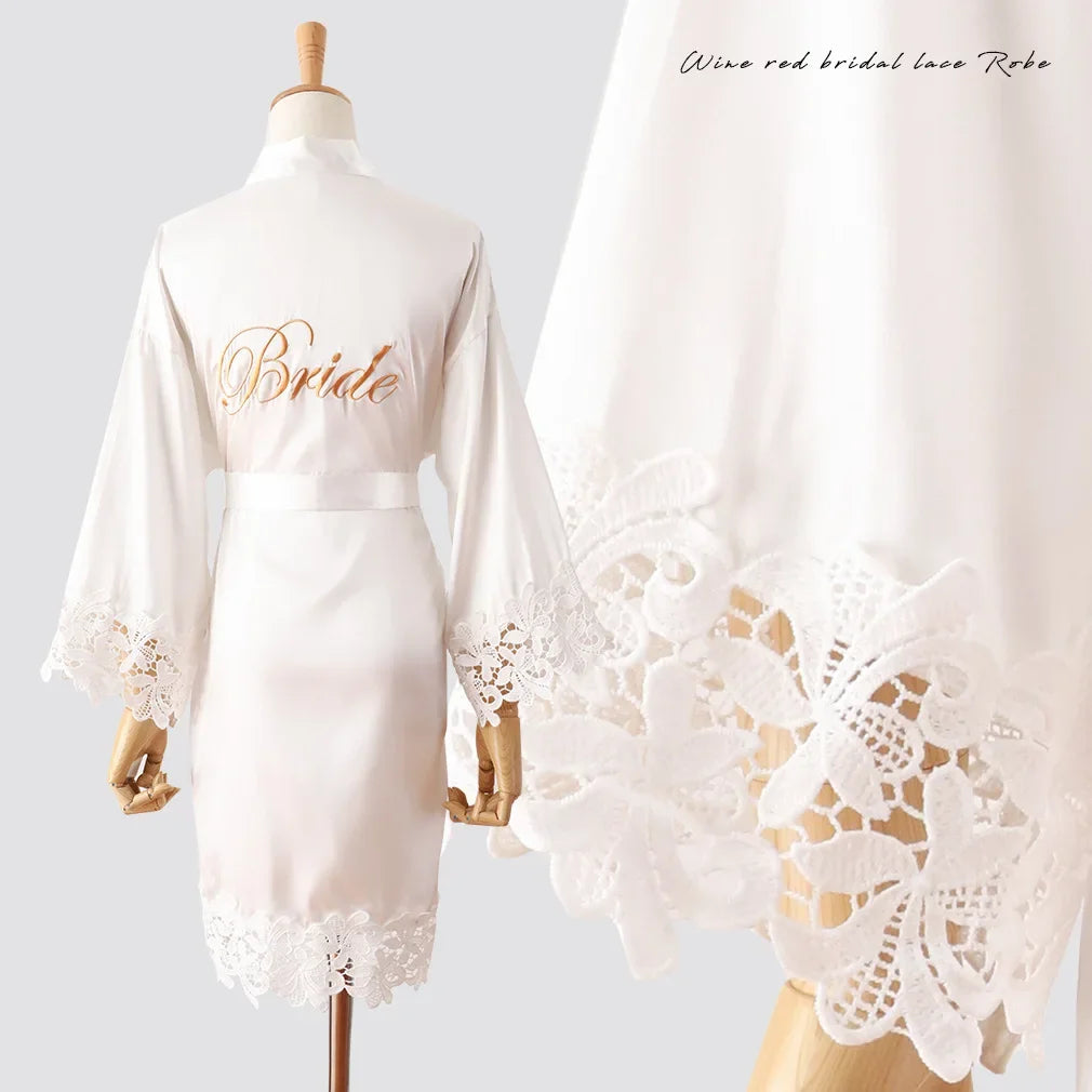 Embroidered Wedding Robe