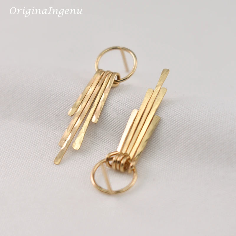 Handmade Tassel Earrings Silver or Gold Filled Largos Boho