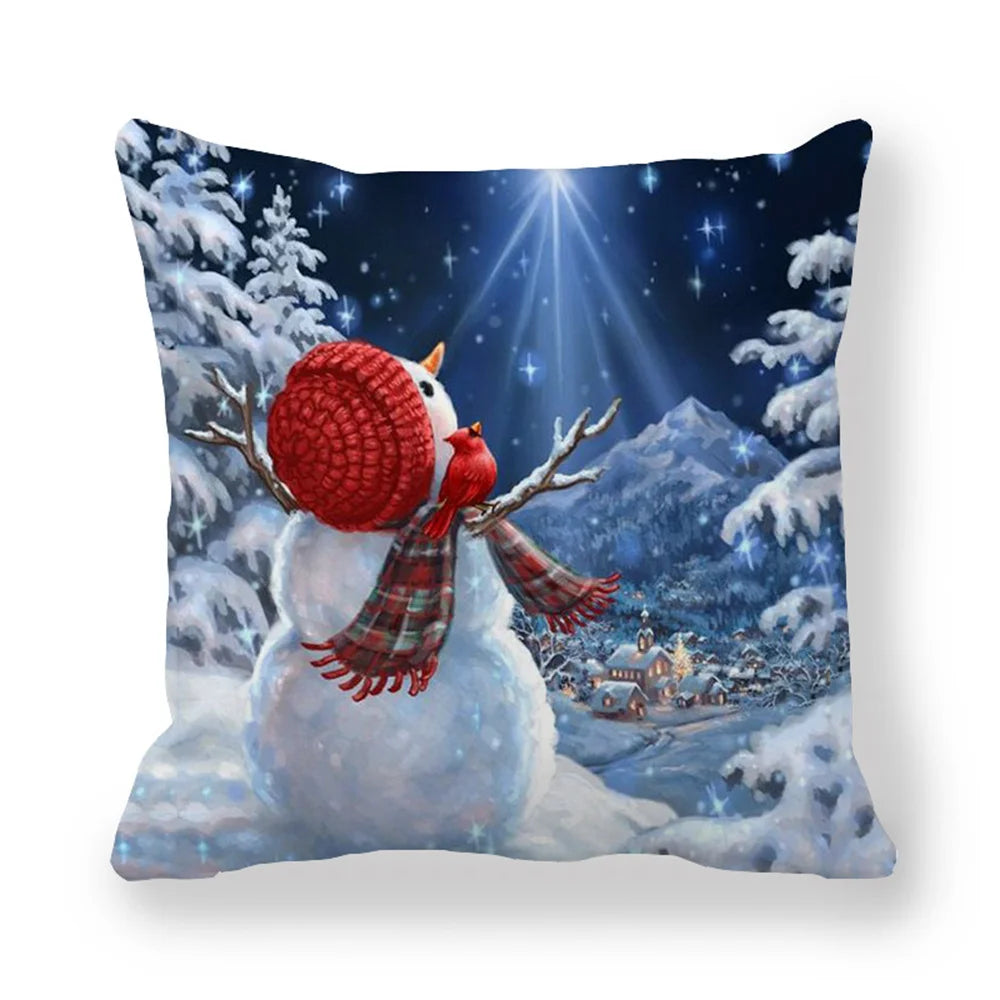 45cm Merry Christmas Cushion Cover Pillowcases; Many Styles