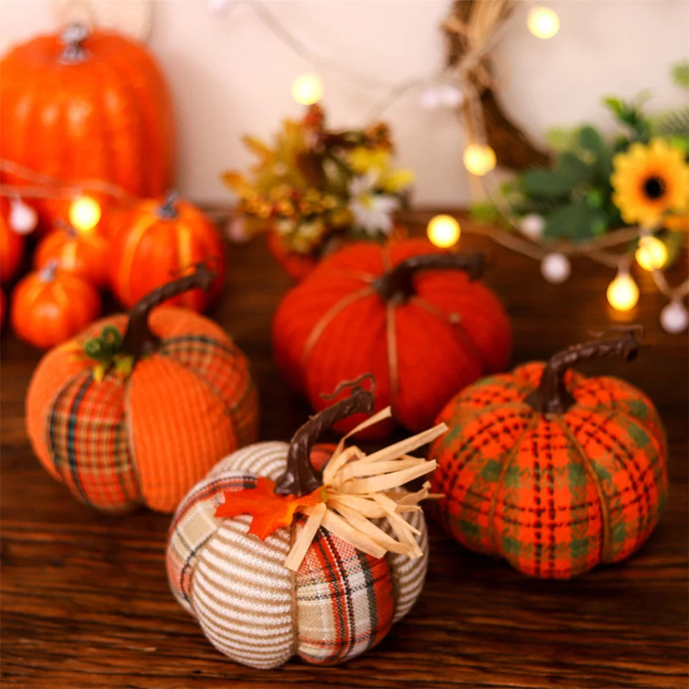 Handmade Fabric Pumpkin Decor