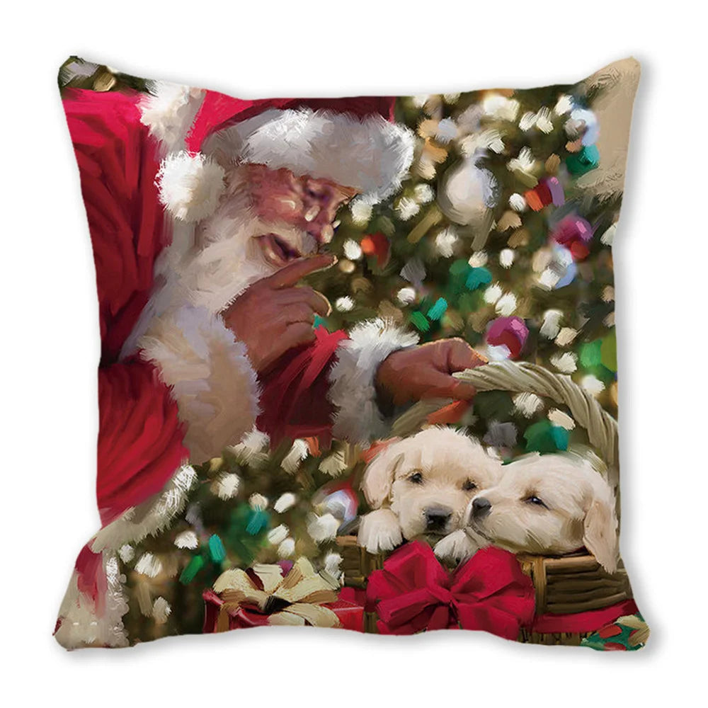 45cm Merry Christmas Cushion Cover Pillowcases; Many Styles
