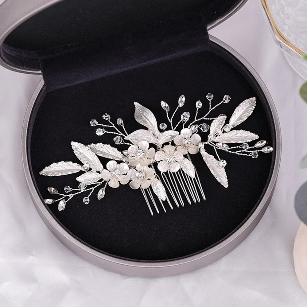 Bridal Crystal Pearl Hair Comb