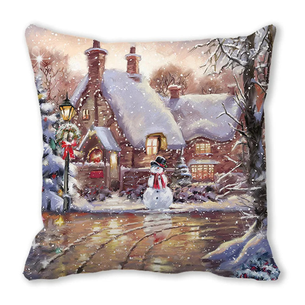 45cm Merry Christmas Cushion Cover Pillowcases; Many Styles