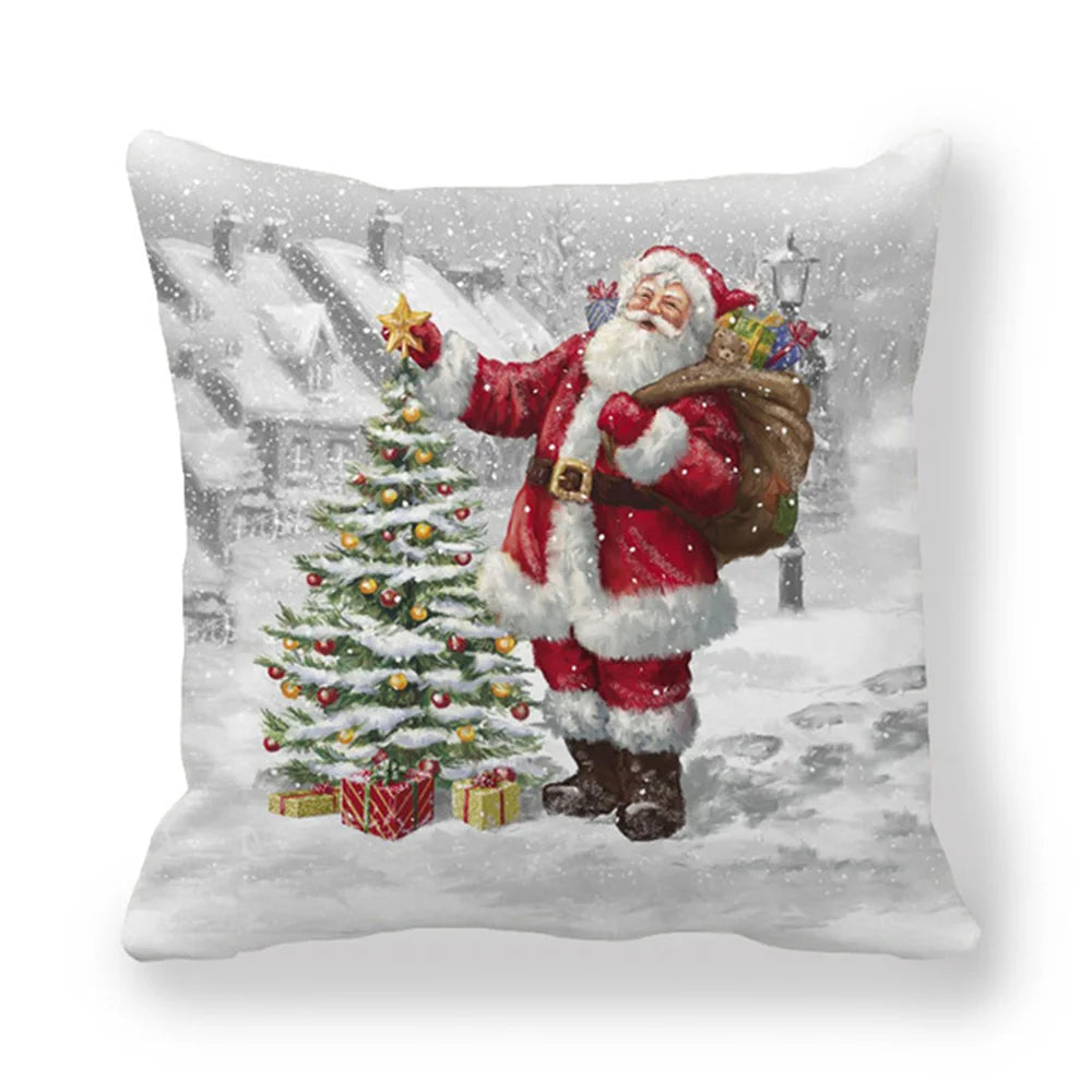 45cm Merry Christmas Cushion Cover Pillowcases; Many Styles