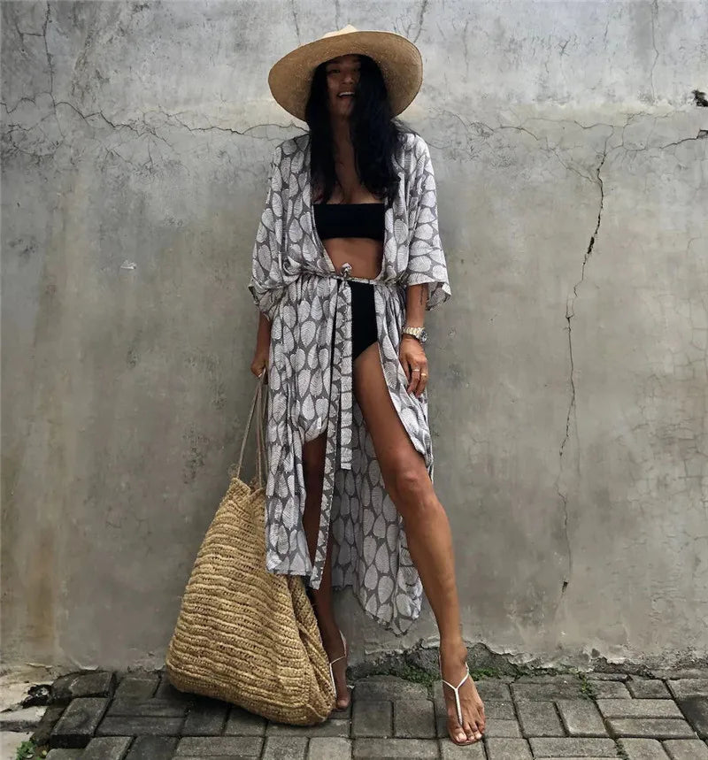 Bamboo Maxi Beach Cover Up