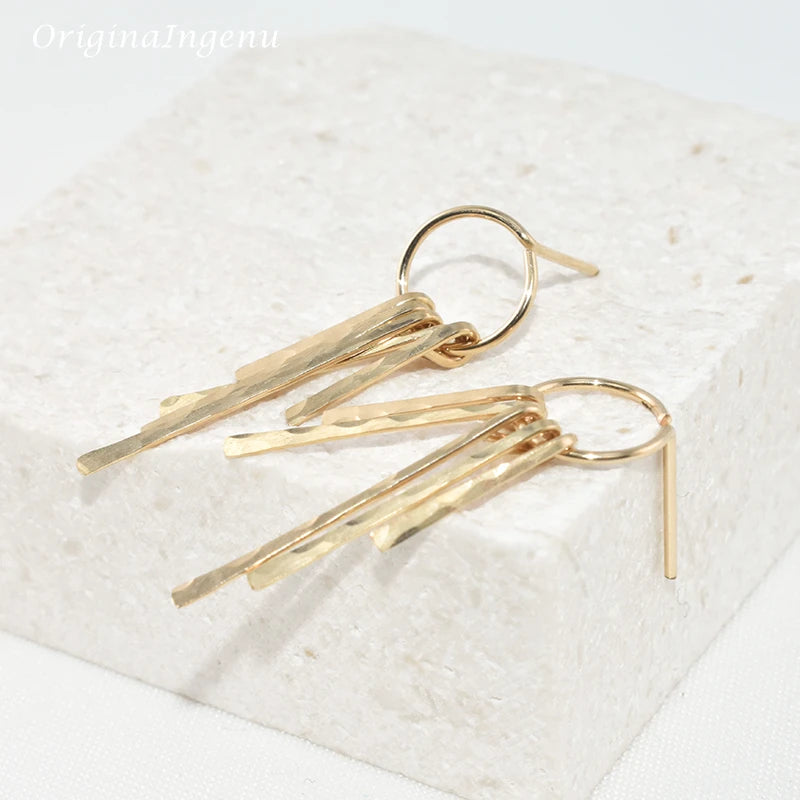 Handmade Tassel Earrings Silver or Gold Filled Largos Boho