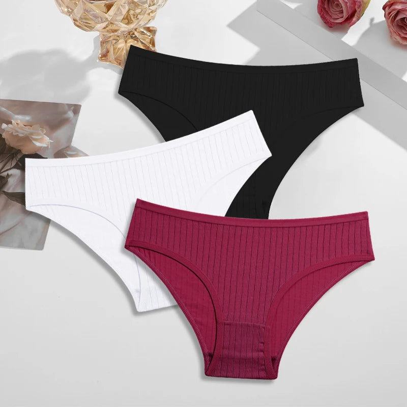 3Pcs Cotton Panties
