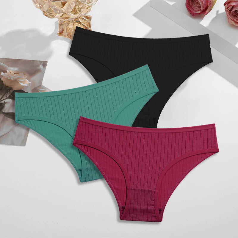3Pcs Cotton Panties