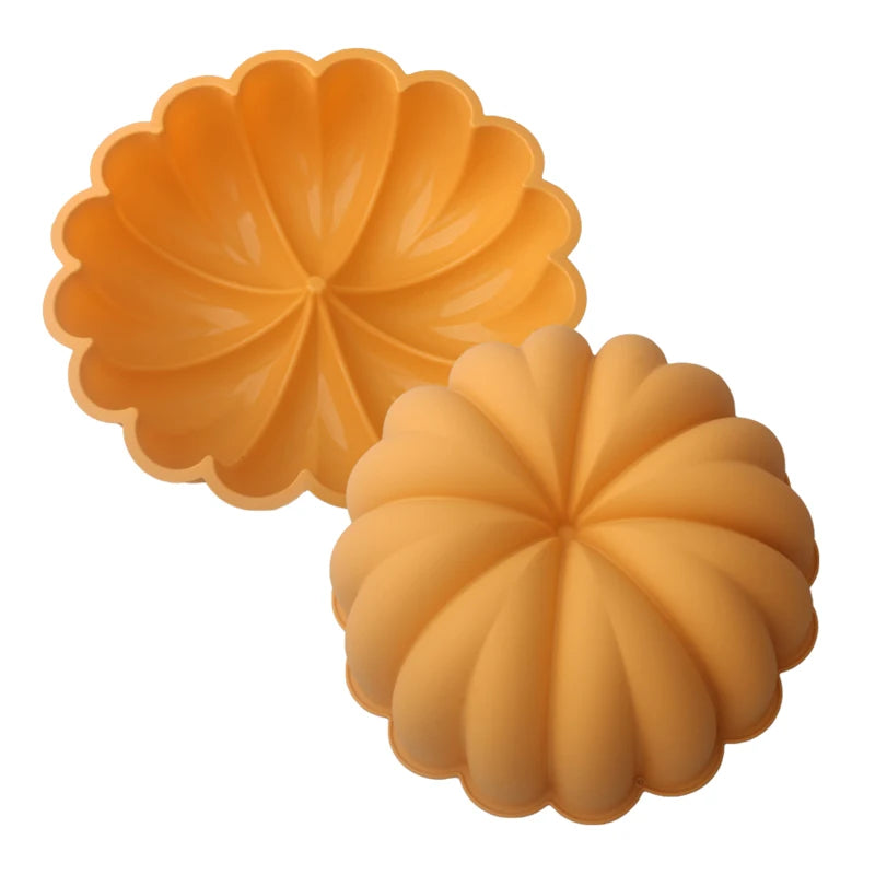 Farm Harvest Festival Pumpkin or Nuts Design Silicone Cake Molds