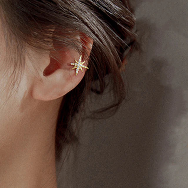 Exquisite Rhinestone Decor Ear Cuff earrings