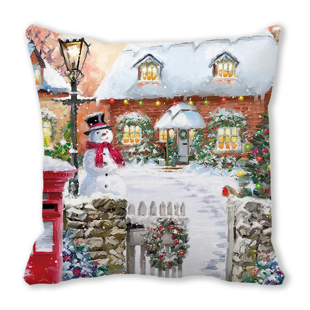 45cm Merry Christmas Cushion Cover Pillowcases; Many Styles