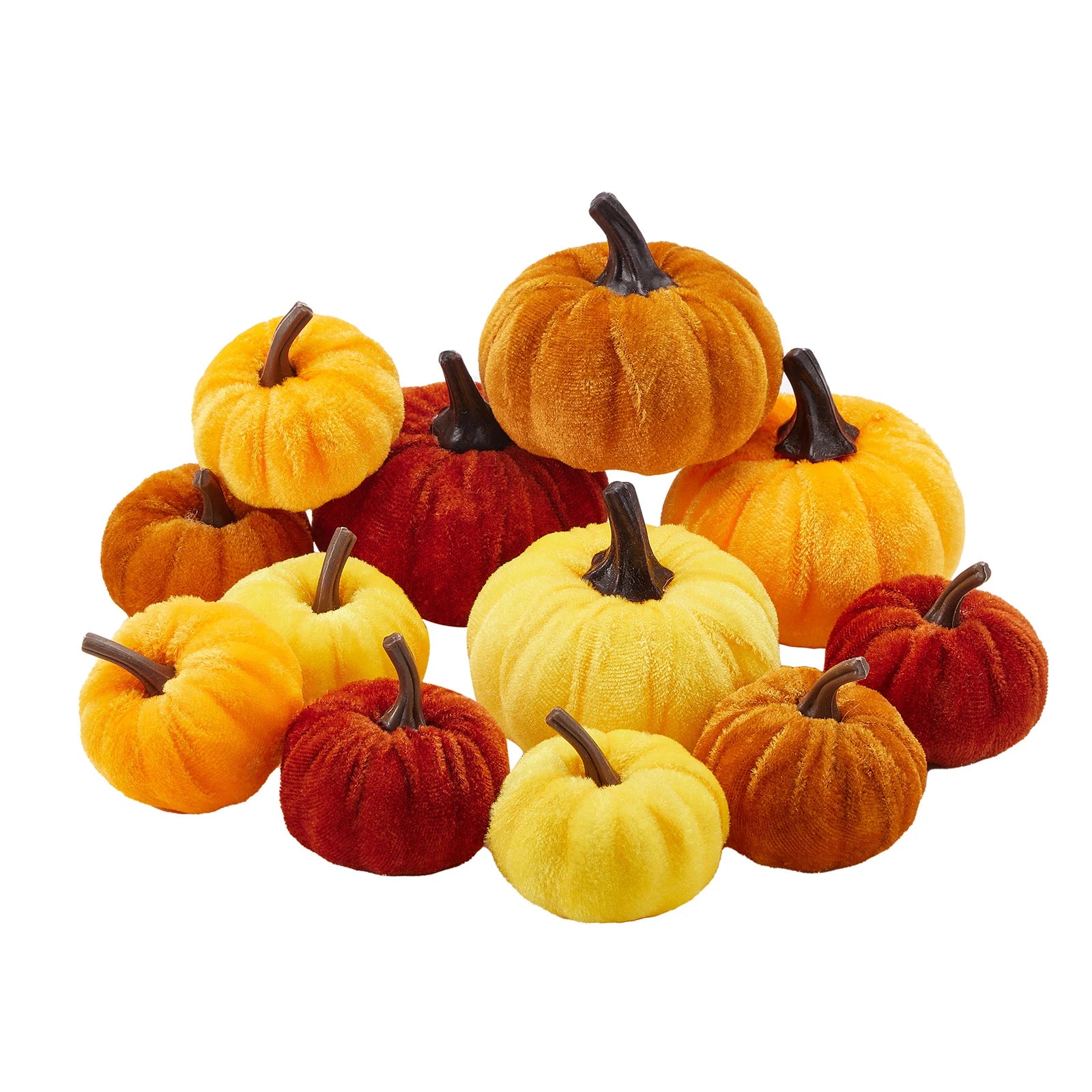 Halloween Artificial Velvet Pumpkins