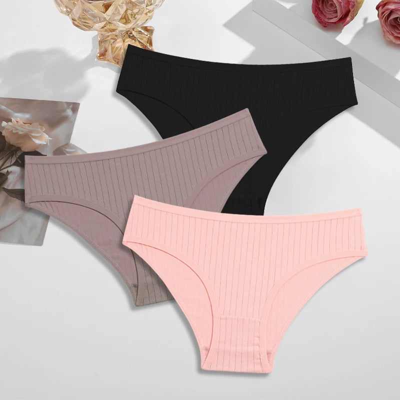 3Pcs Cotton Panties