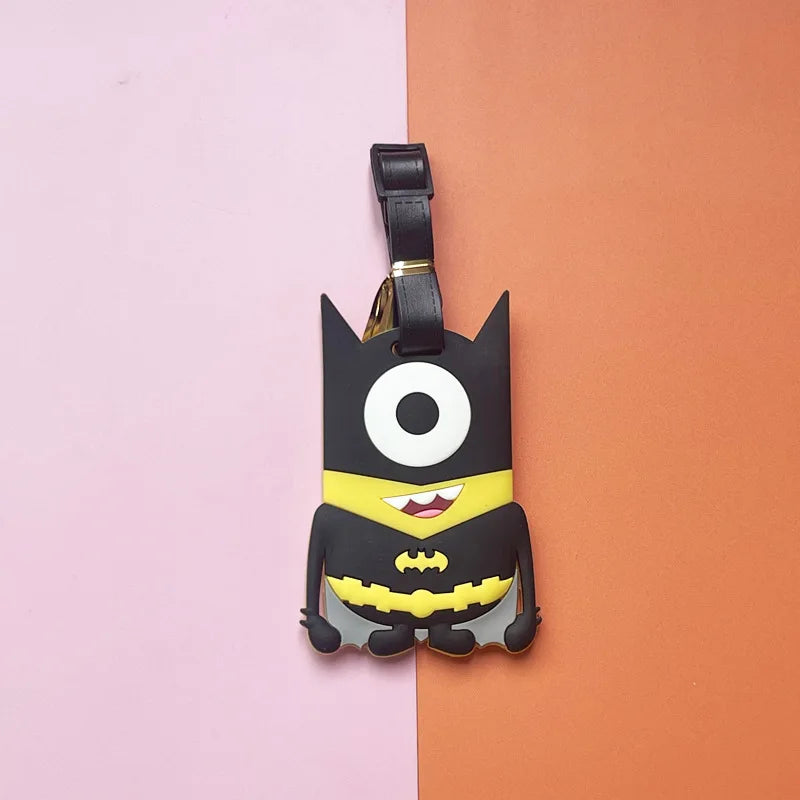 Batman Cartoon Silicone Luggage Tags