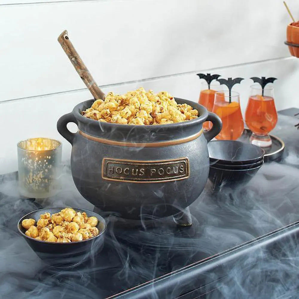 Halloween Pumpkin Snack Bowl with Spoon Set