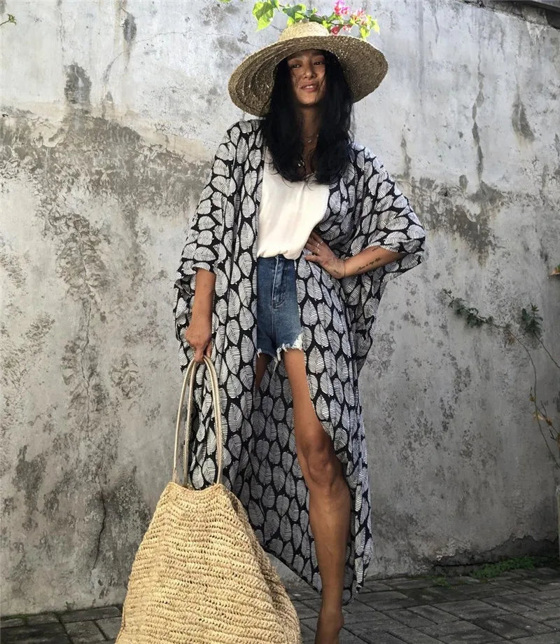 Bamboo Maxi Beach Cover Up