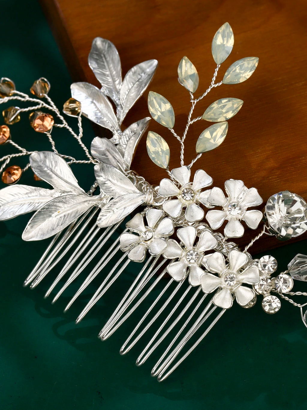 Handmade Bridal Pearl Rhinestone Hairpin