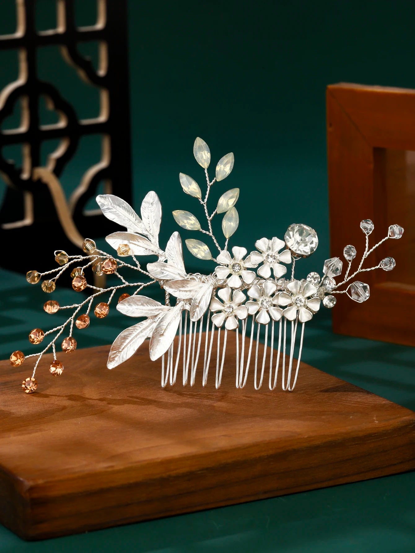 Handmade Bridal Pearl Rhinestone Hairpin