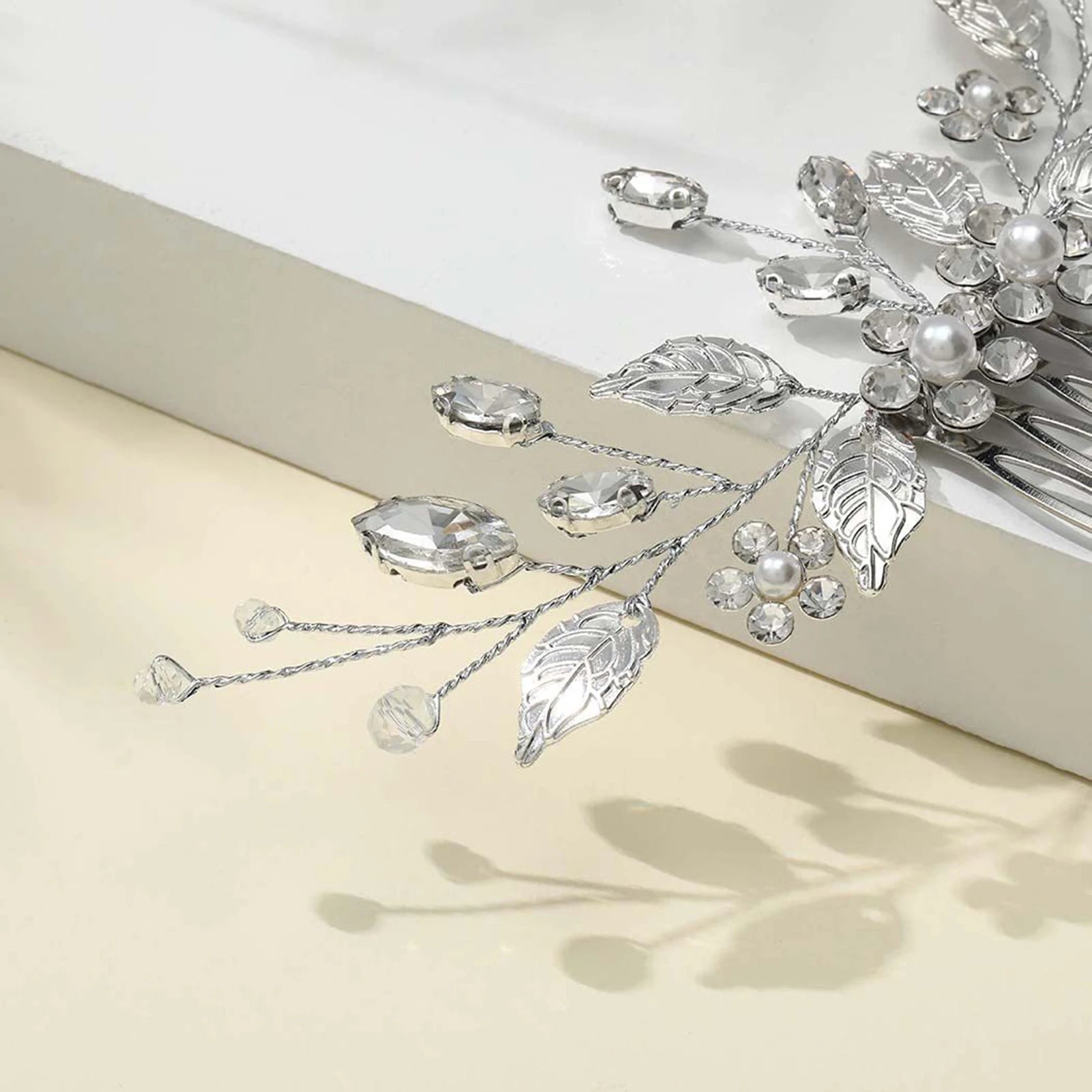 Bridal Crystal Pearl Hair Comb