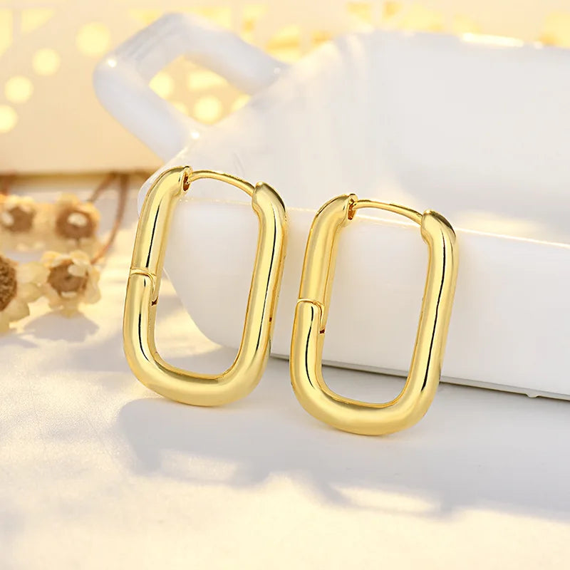 Electroplated Gold And Silver Earrings