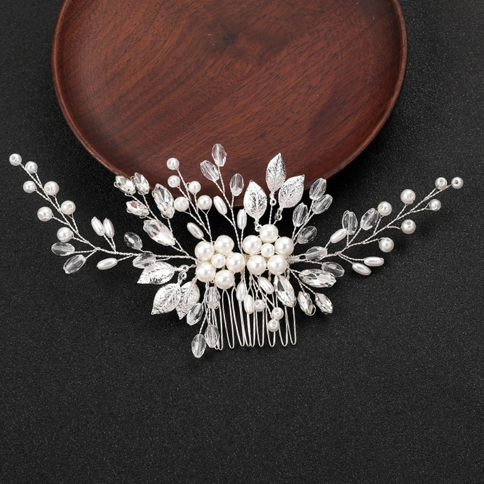 Bridal Crystal Pearl Hair Comb