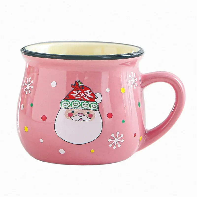 Ceramic Cartoon Christmas Mousse Coffee Cup