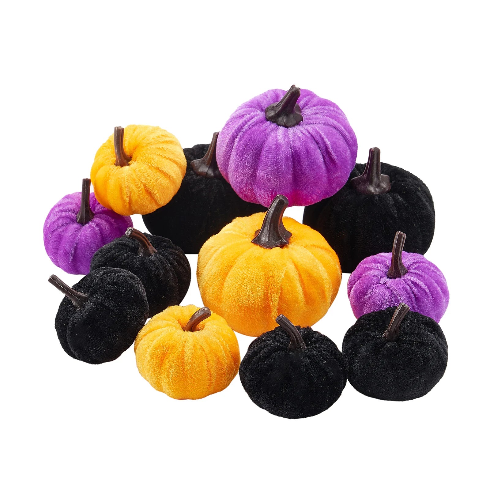 Halloween Artificial Velvet Pumpkins