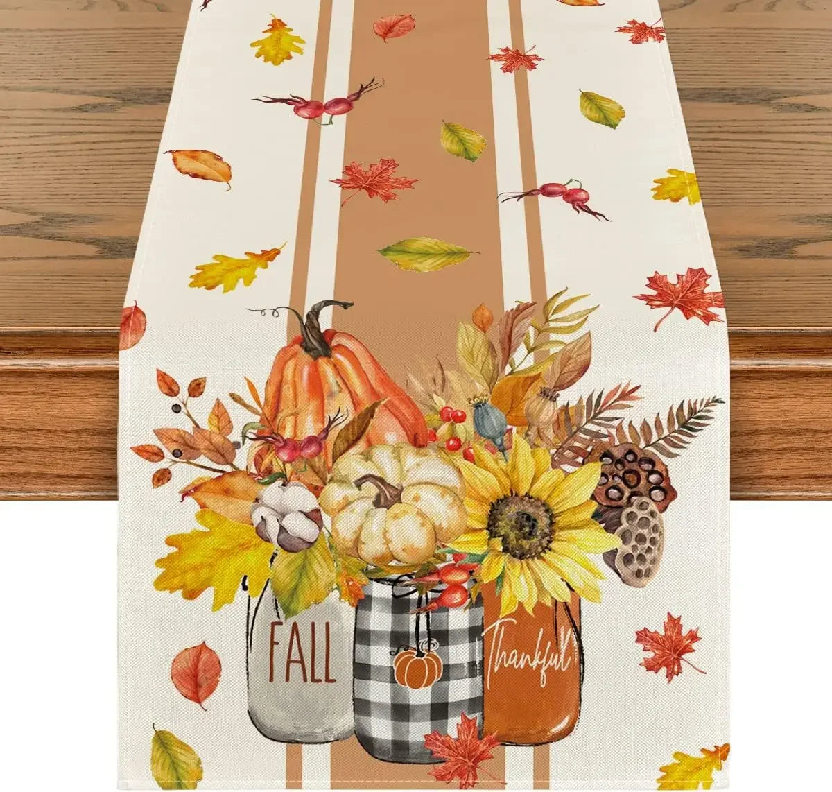 Thanksgiving Table Runner (Multiple Patterns and Sizes)