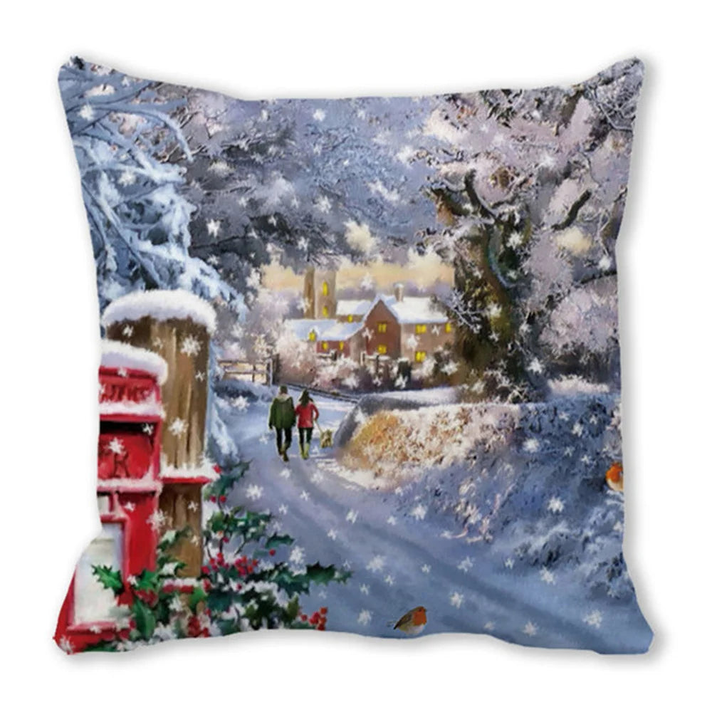 45cm Merry Christmas Cushion Cover Pillowcases; Many Styles