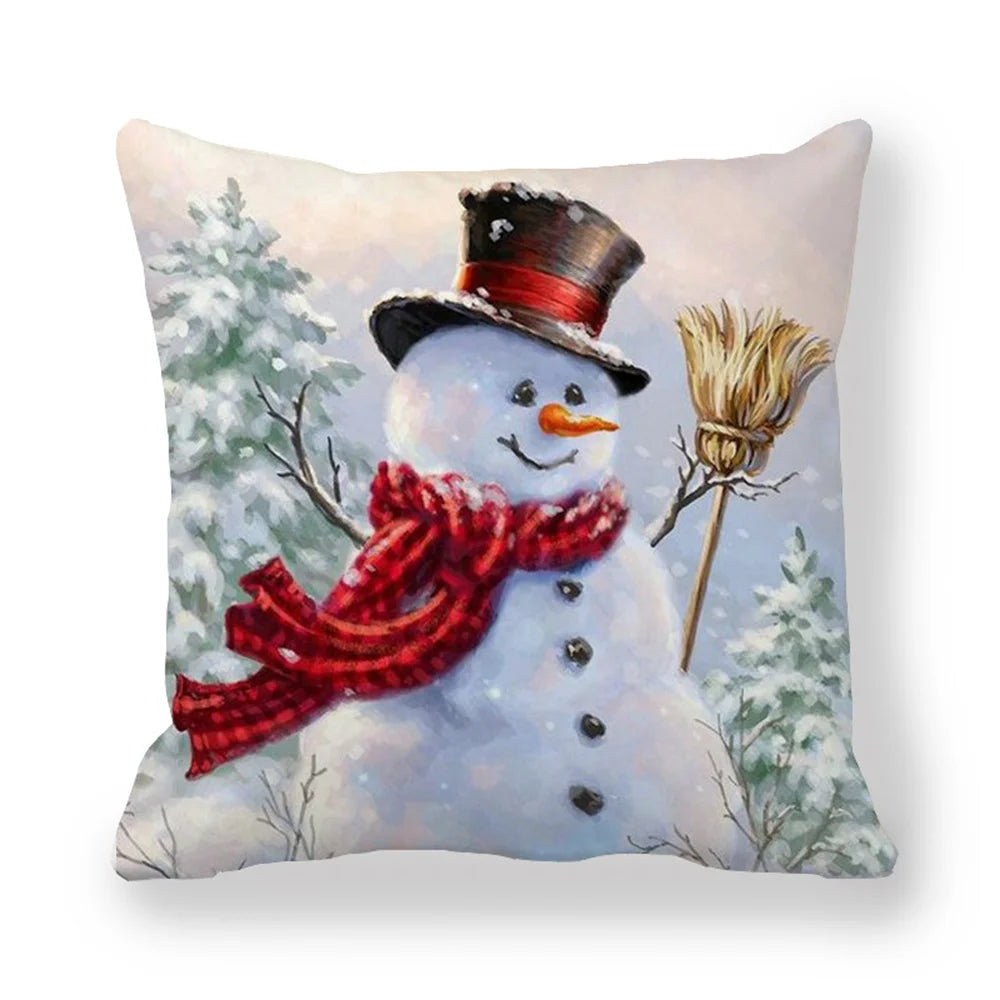 45cm Merry Christmas Cushion Cover Pillowcases; Many Styles