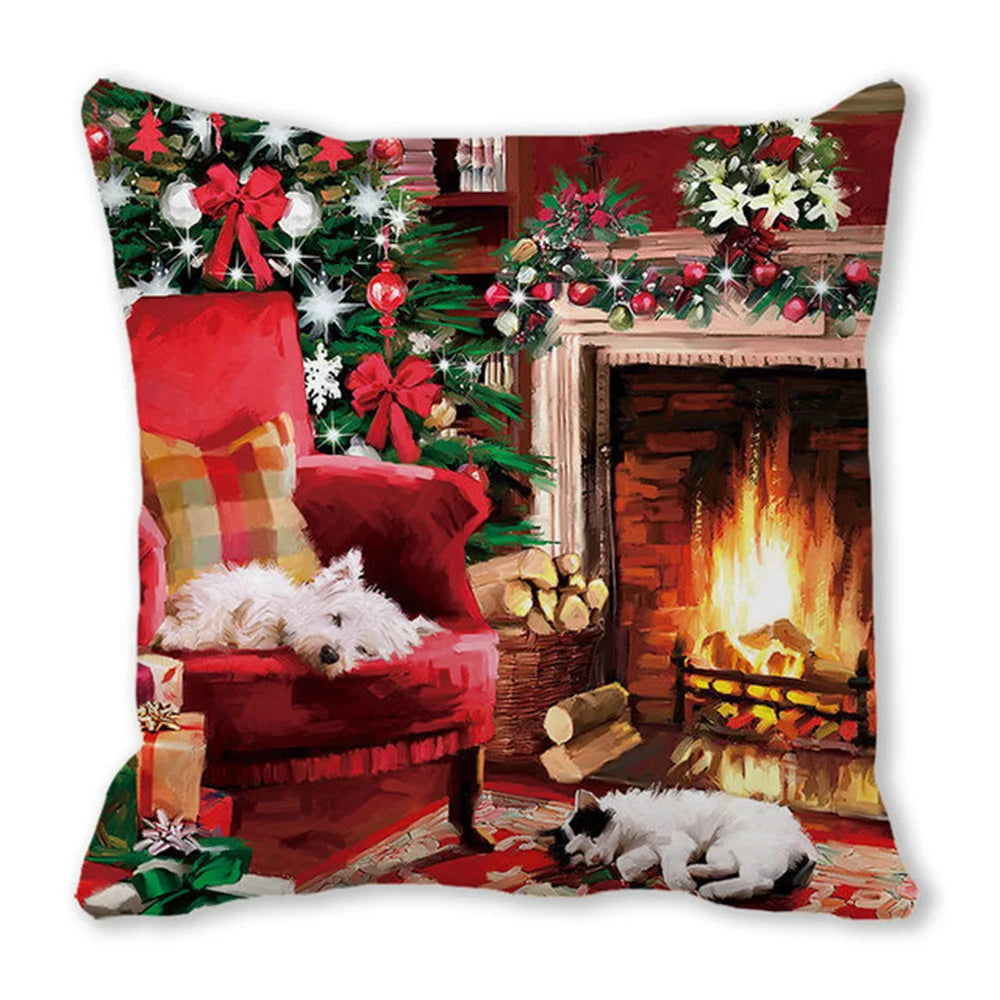 45cm Merry Christmas Cushion Cover Pillowcases; Many Styles