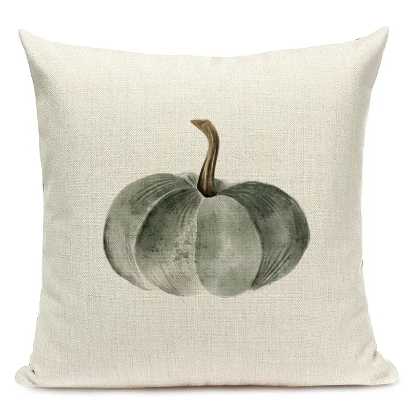 Linen Pumpkin Decorative Pillowcases