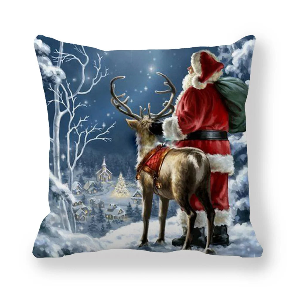 45cm Merry Christmas Cushion Cover Pillowcases; Many Styles